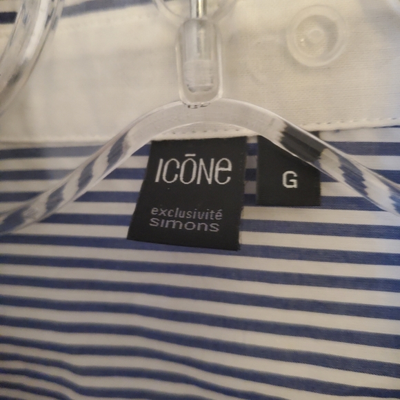 Icône, stiped shirt-tunic with adjustable sleeves. - Picture 2 of 7